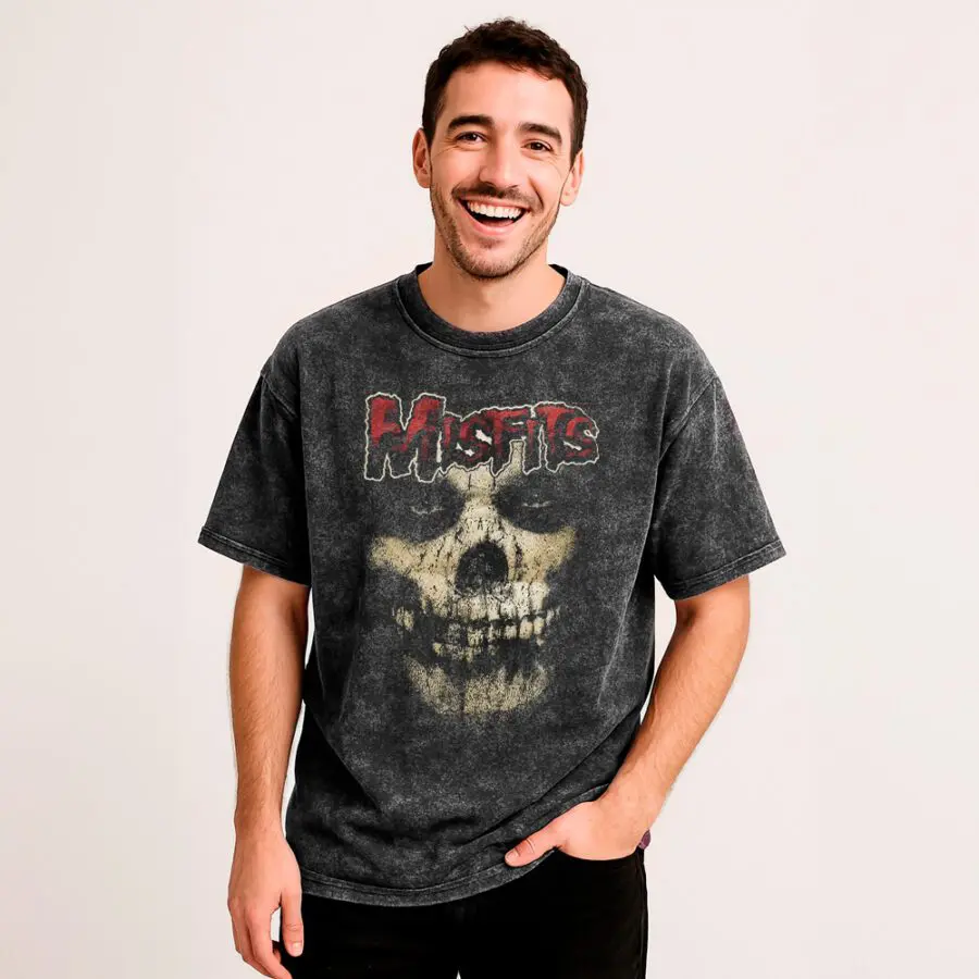 Remera Acid Wash de Misfits