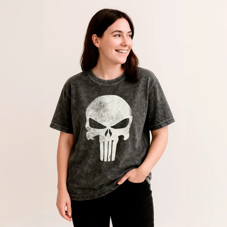 Remera Acid Wash de The Punisher