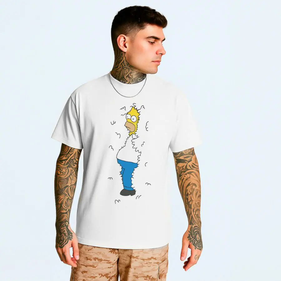Remera de Homero Simpson Arbusto