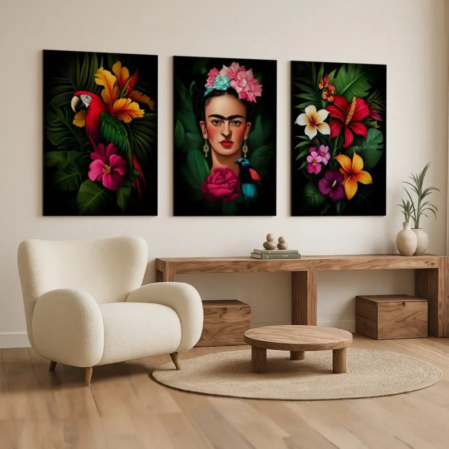 Mural Tríptico de Frida