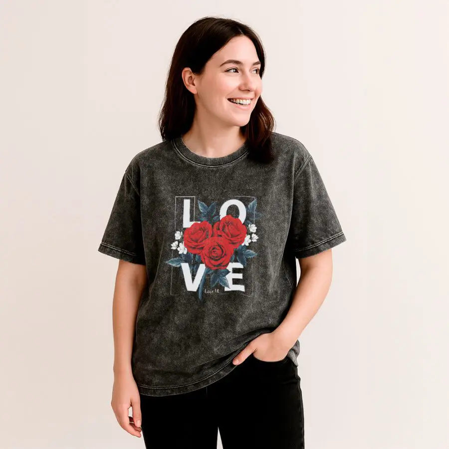 Remera Acid Wash de Love