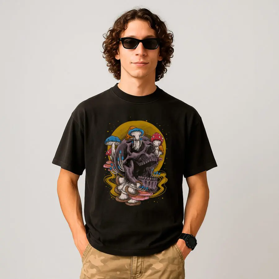 Remera de Skull mushroom