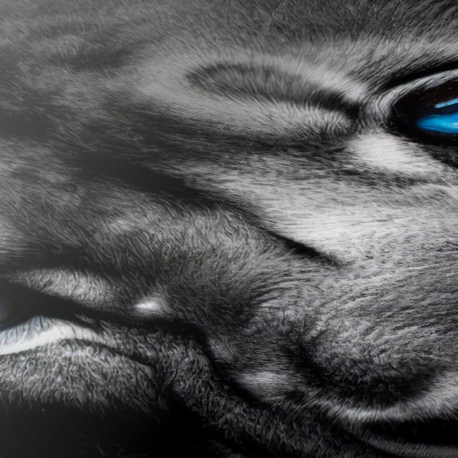 Mural Tríptico Blue-eyed Animals