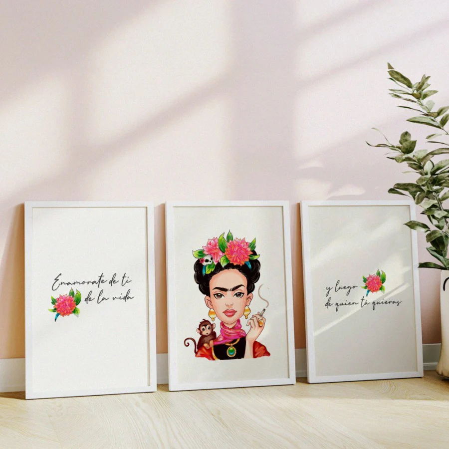Mural Tríptico Frida Kahlo