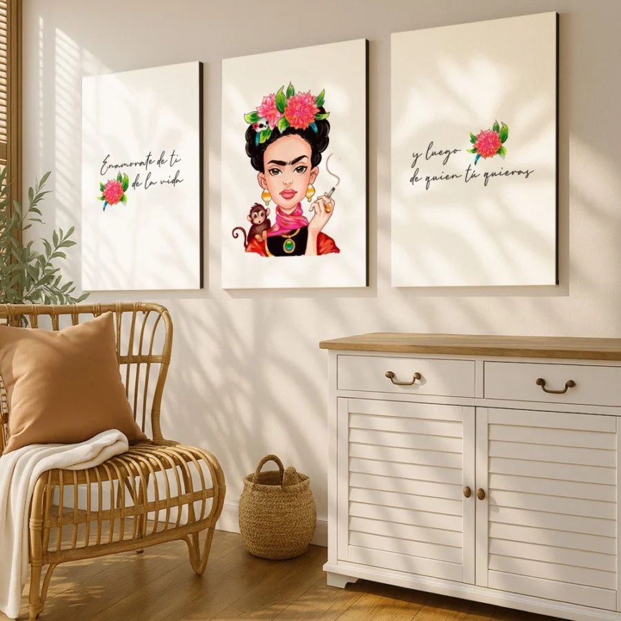 Mural Tríptico Frida Kahlo