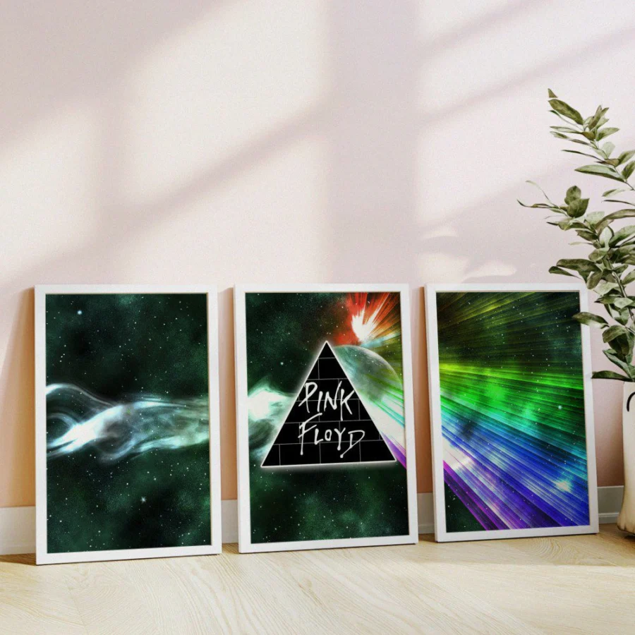 Mural Tríptico Pink Floyd