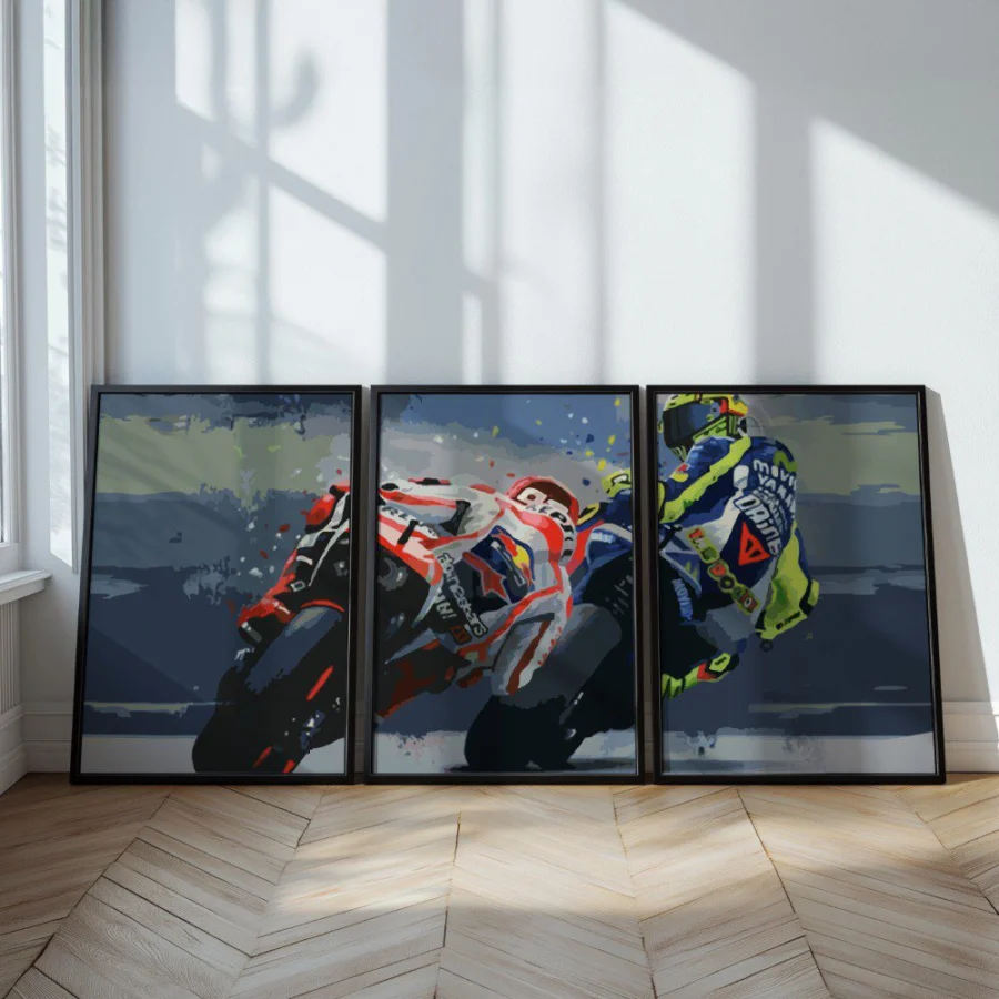 Mural Tríptico MotoGP