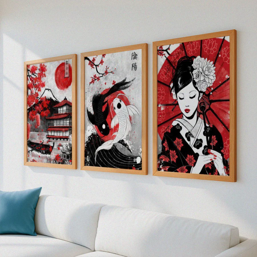 Mural Tríptico Japón