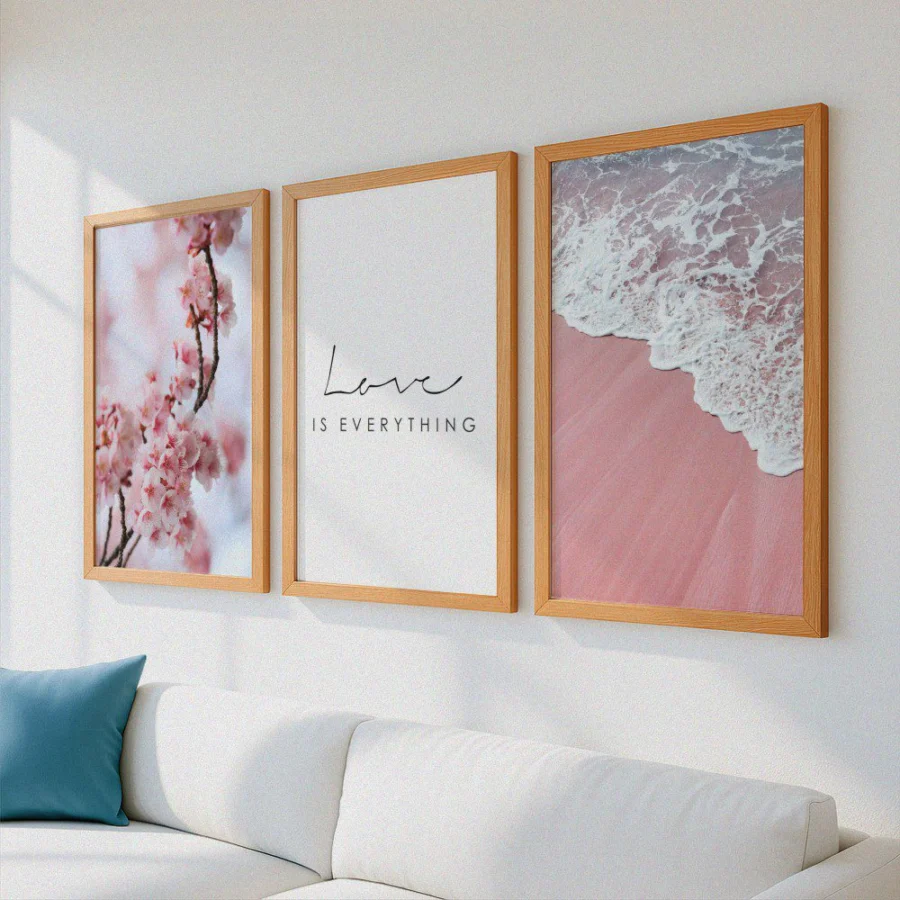 Mural Tríptico Love is Everything