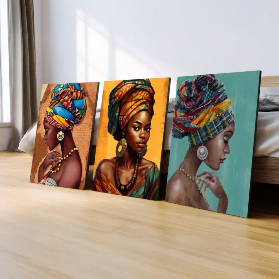 Mural Tríptico Mujeres de África