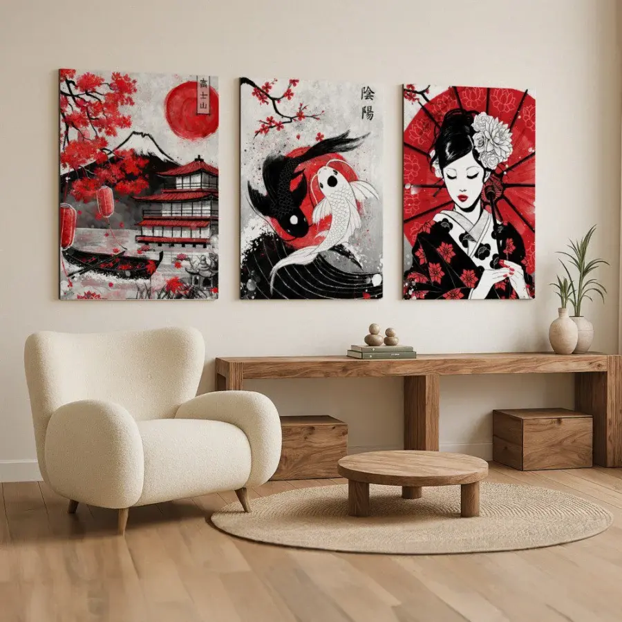 Mural Tríptico Japón