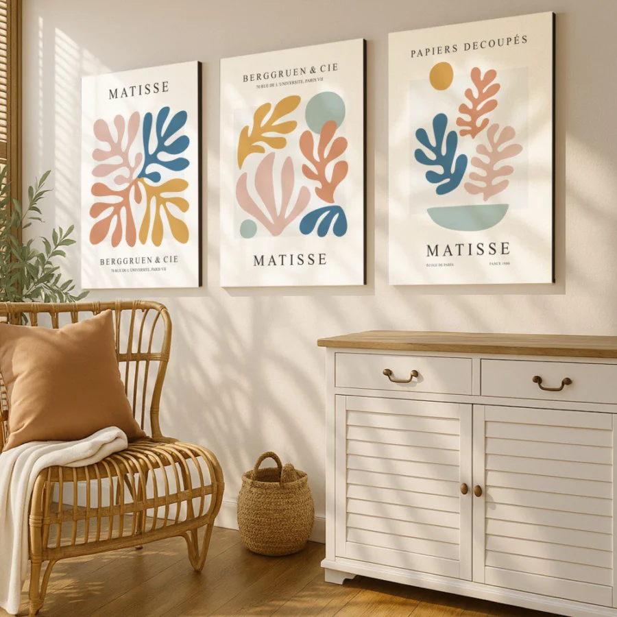 Mural Tríptico Matisse