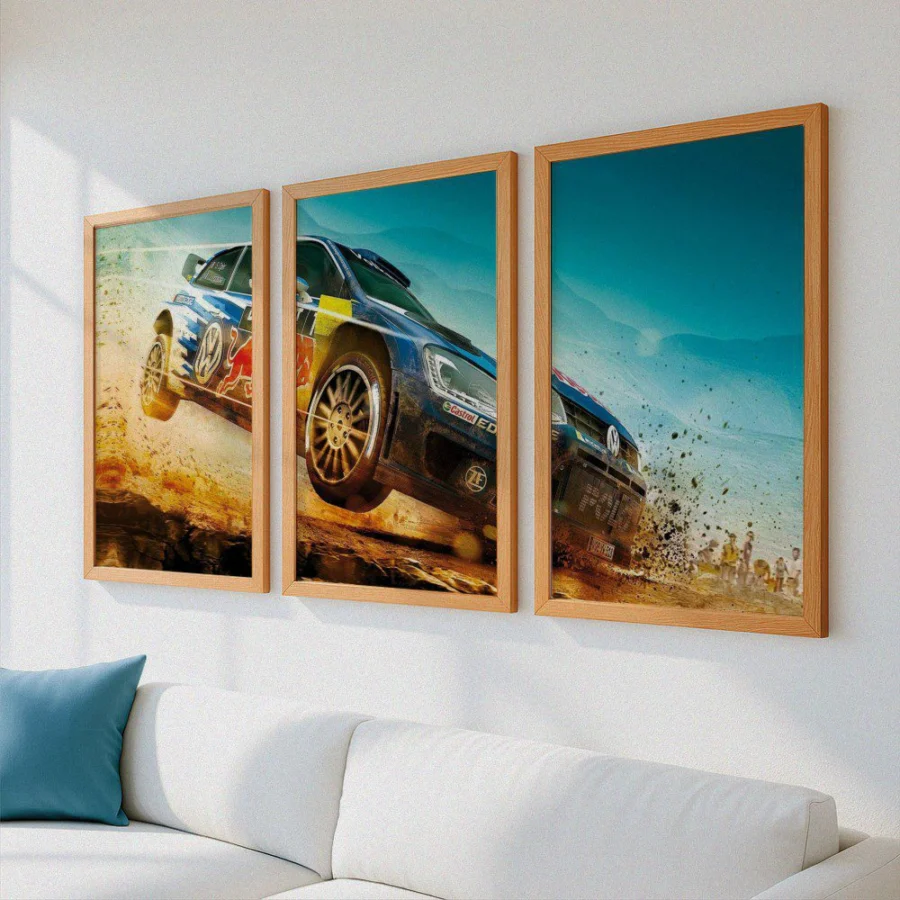 Mural Tríptico Dirt Rally