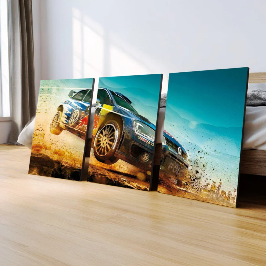 Mural Tríptico Dirt Rally