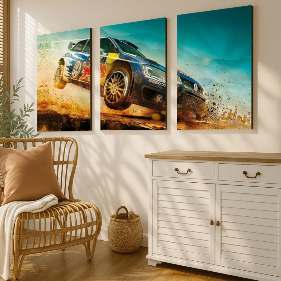 Mural Tríptico Dirt Rally