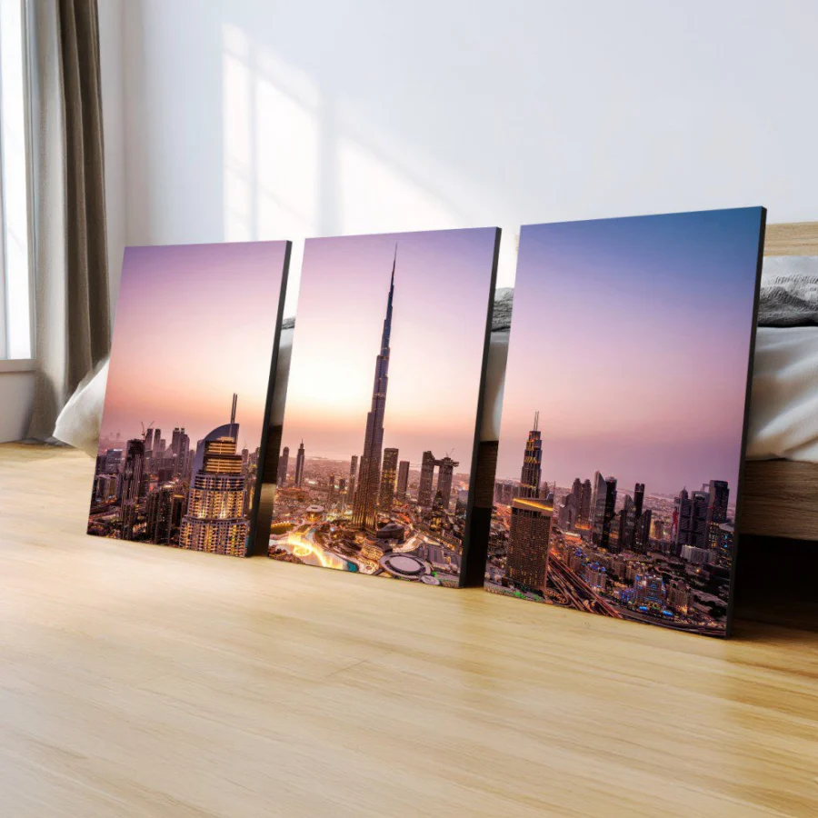 Mural Tríptico de Dubai