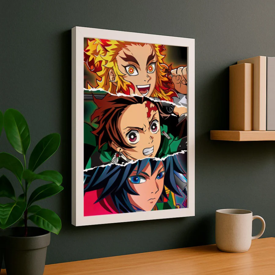 Cuadro de Demon Slayer (ojos)