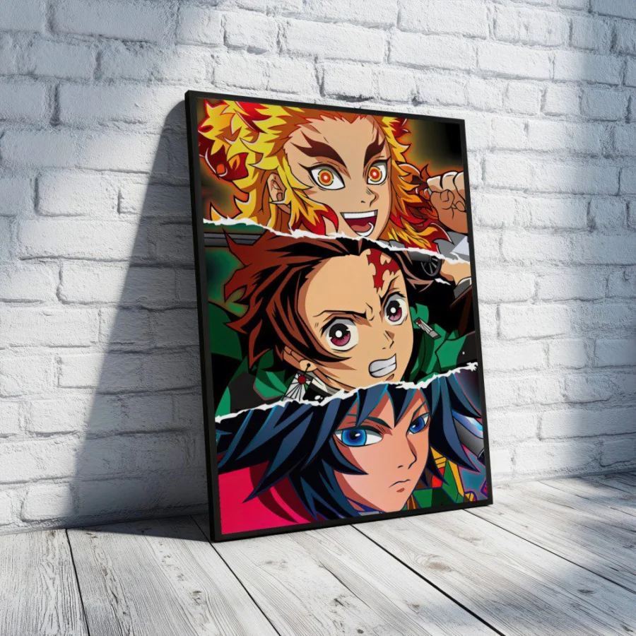 Cuadro de Demon Slayer (ojos)