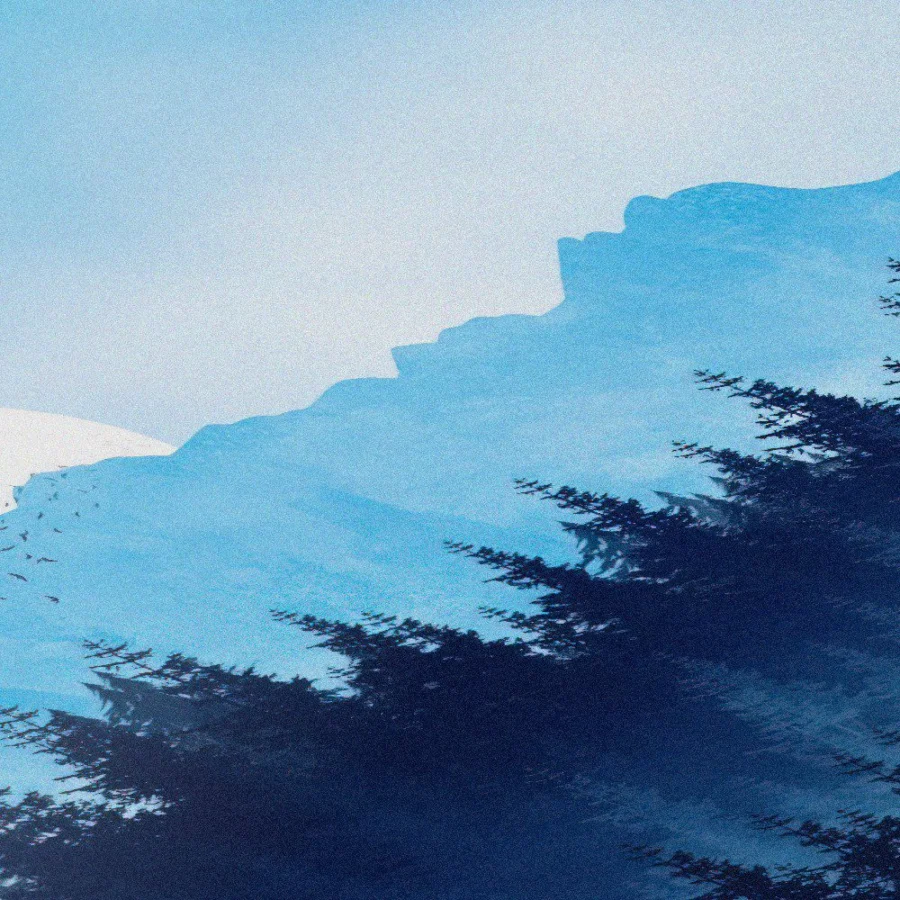 Montañas azules
