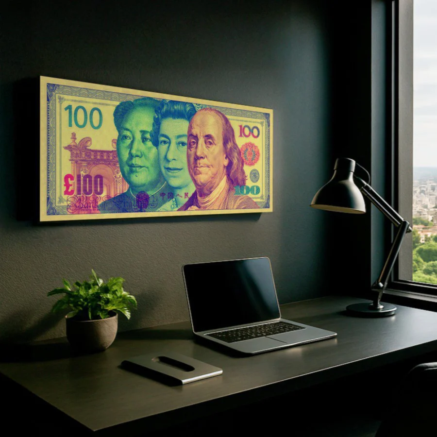 Mural Popurrí de Billetes