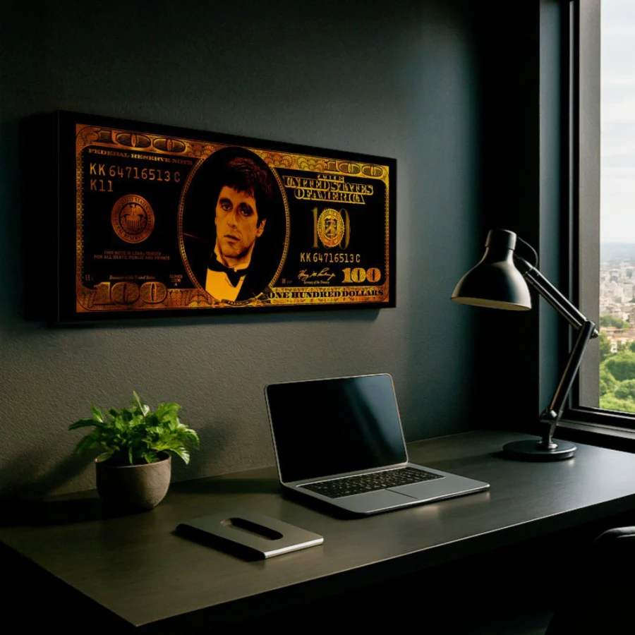 Mural Golden Tony Montana