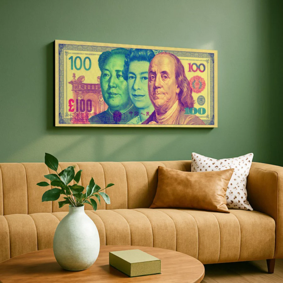 Mural Popurrí de Billetes