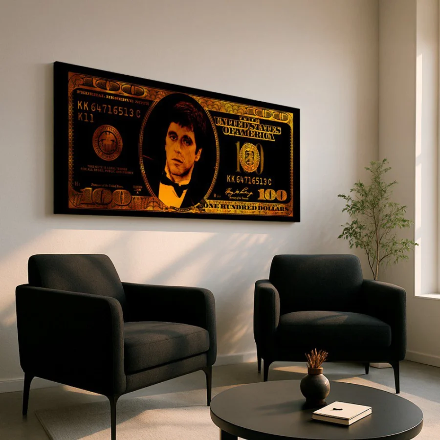 Mural Golden Tony Montana
