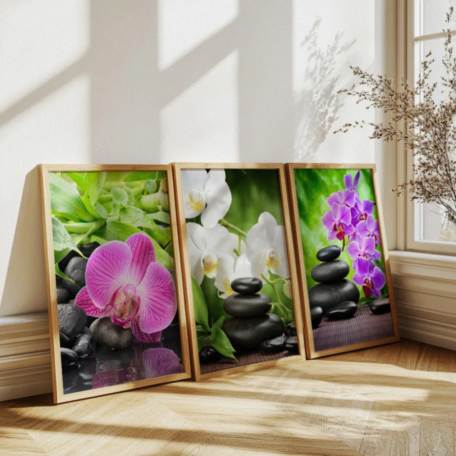 Mural Tríptico Flowers