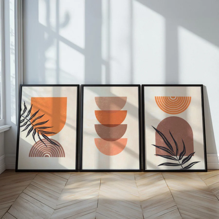 Mural Tríptico Shapes