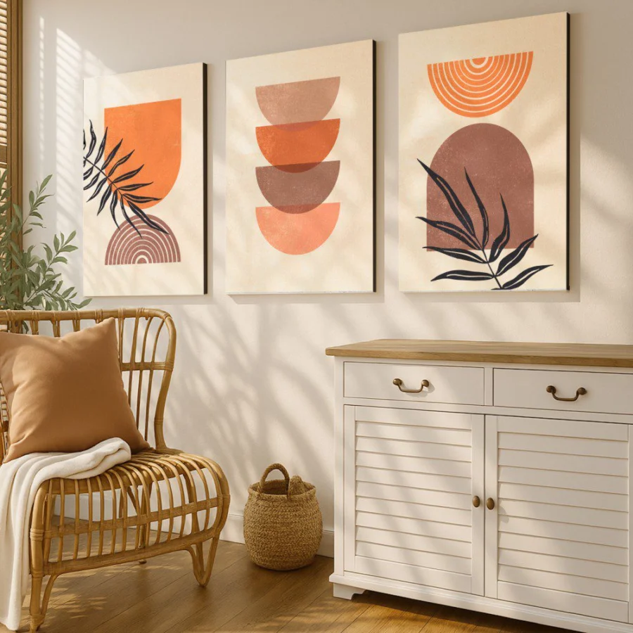 Mural Tríptico Shapes