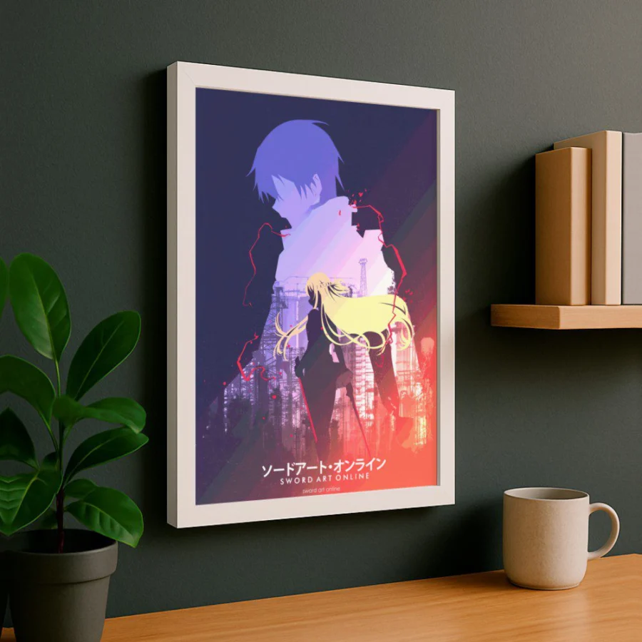 Cuadro de Asuna y Kirito - Sword Art Online