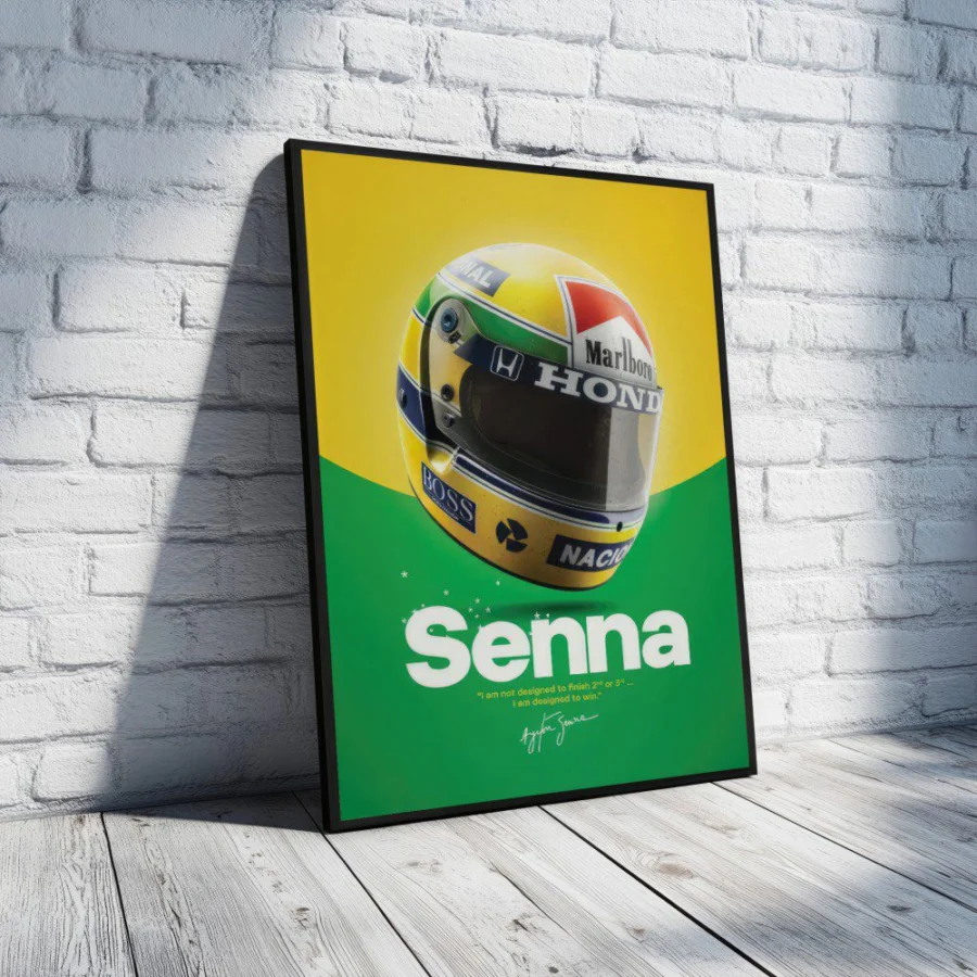 Cuadro de Ayrton Senna
