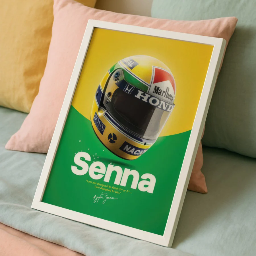 Cuadro de Ayrton Senna
