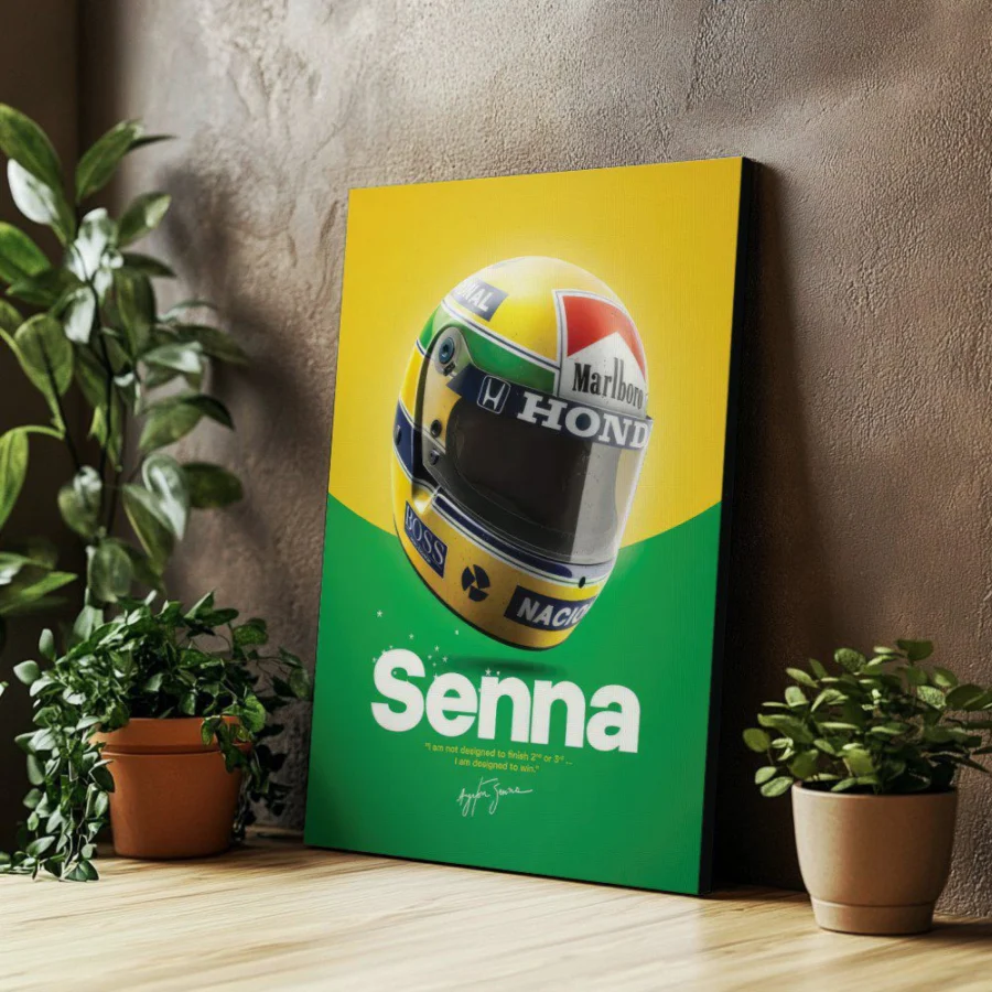 Cuadro de Ayrton Senna