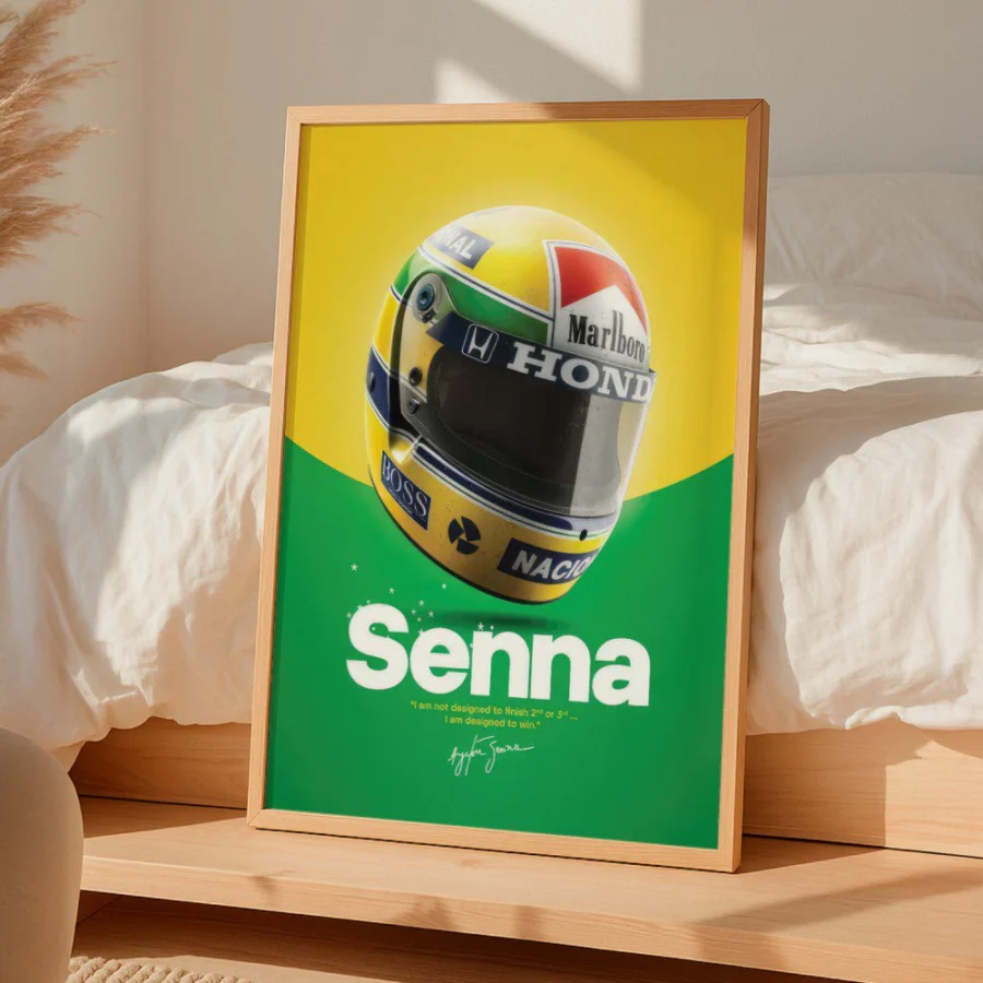 Cuadro de Ayrton Senna