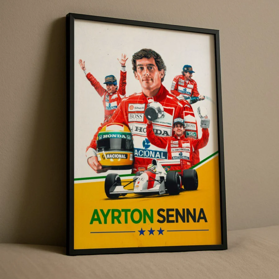 Cuadro de Ayrton Senna
