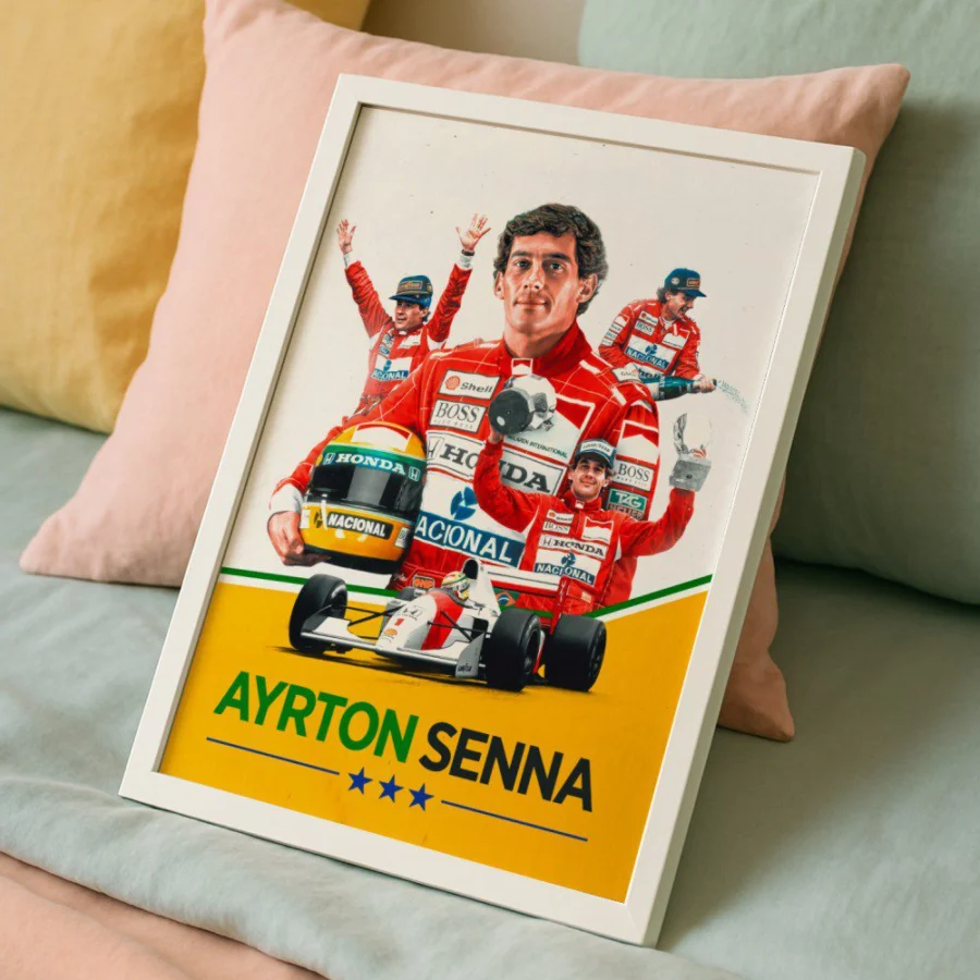 Cuadro de Ayrton Senna
