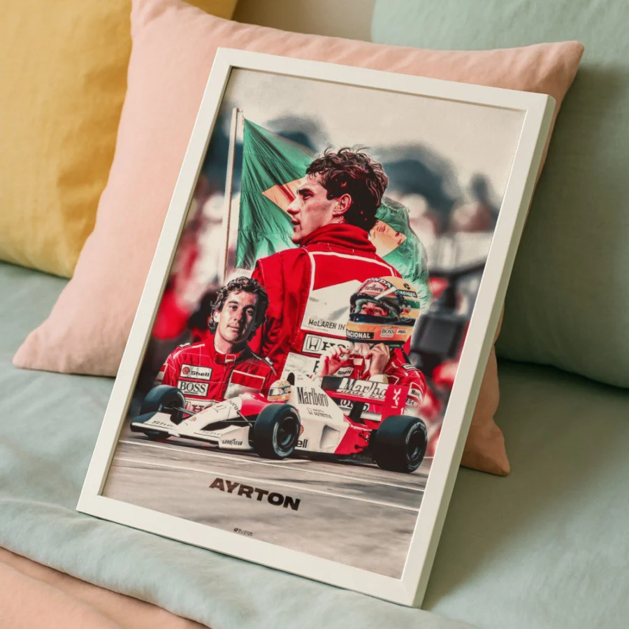 Cuadro de Ayrton Senna