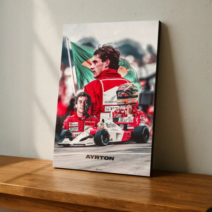 Cuadro de Ayrton Senna