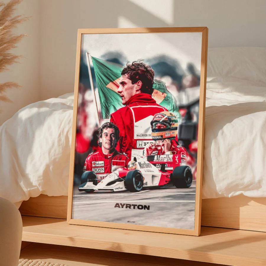 Cuadro de Ayrton Senna