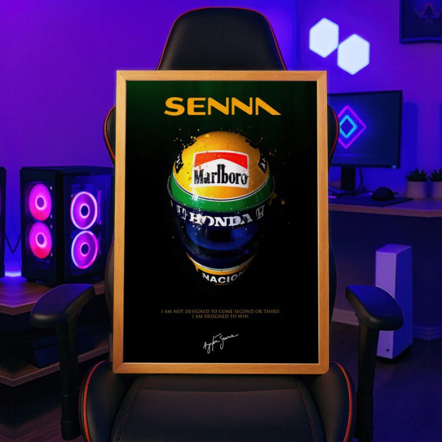 Cuadro de Ayrton Senna