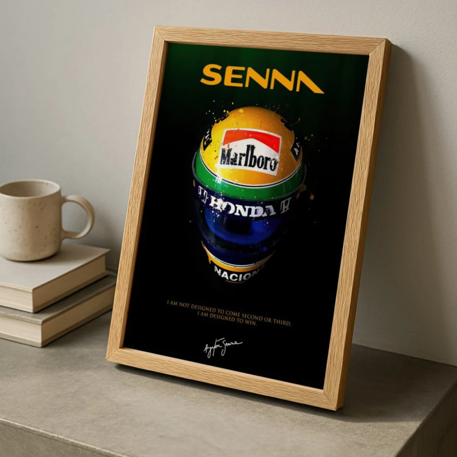 Cuadro de Ayrton Senna