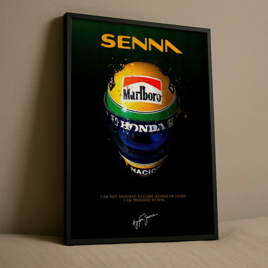 Cuadro de Ayrton Senna