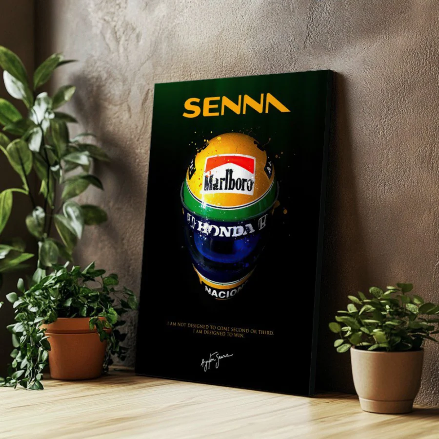 Cuadro de Ayrton Senna