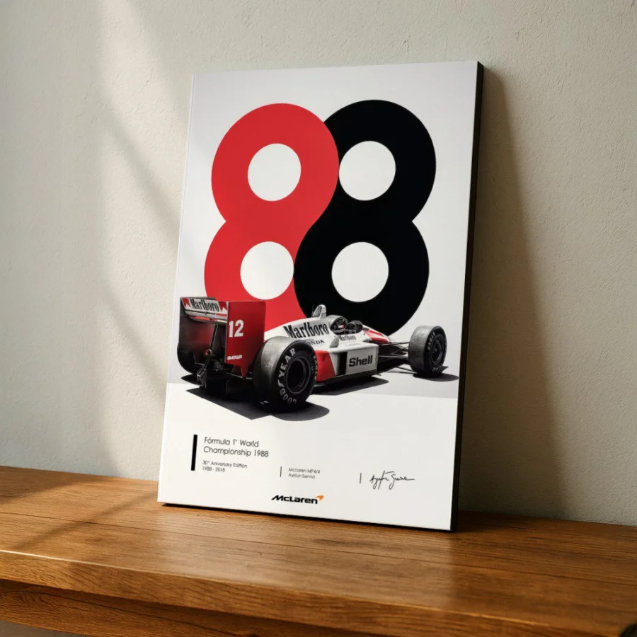Cuadro de Ayrton Senna
