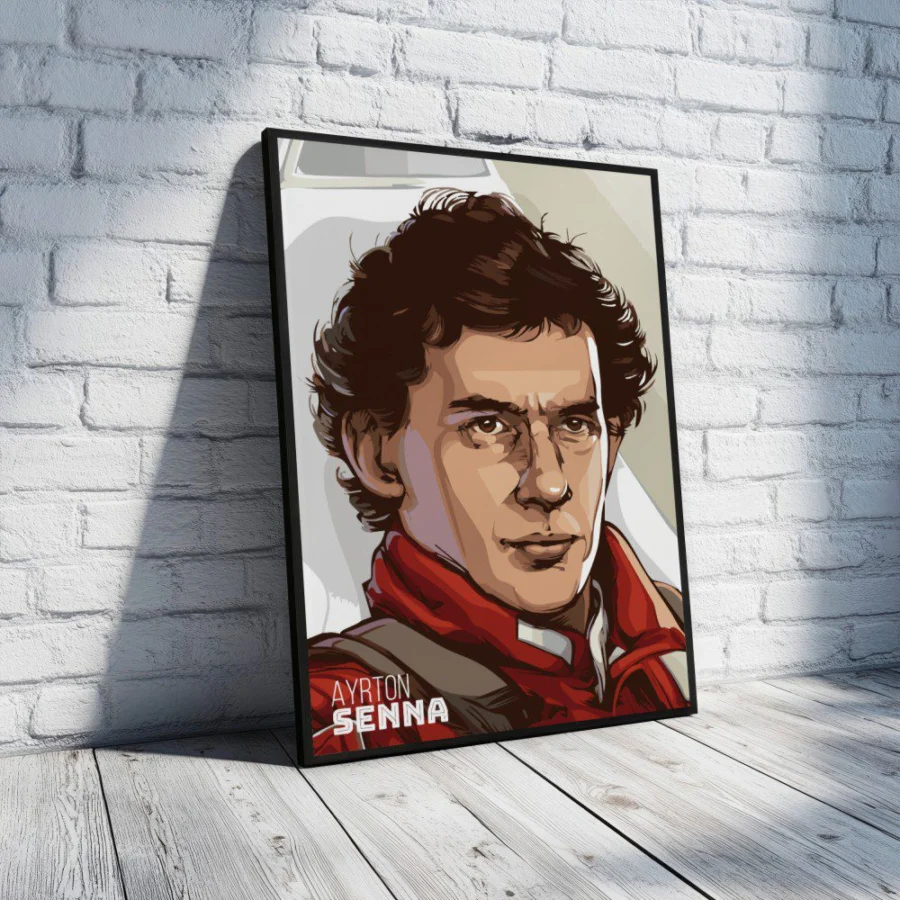 Cuadro de Ayrton Senna