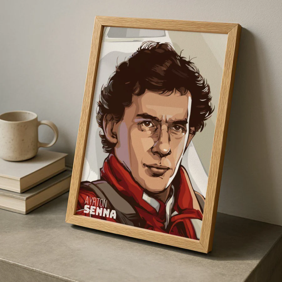 Cuadro de Ayrton Senna