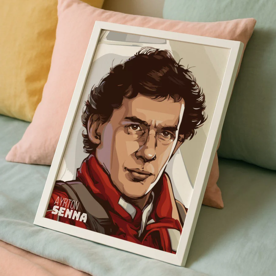 Cuadro de Ayrton Senna