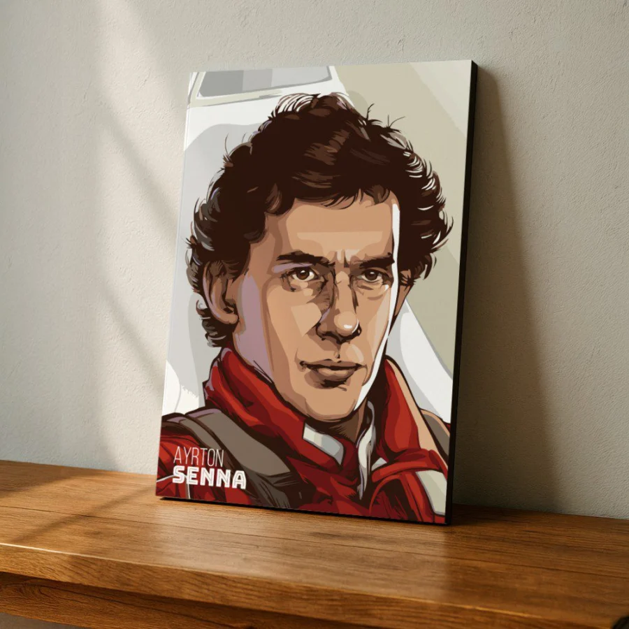 Cuadro de Ayrton Senna