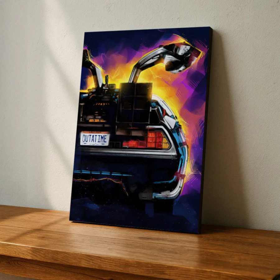 Cuadro de Volver al Futuro - Delorean